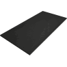 Mexen Stone+ stačiakampė kompozitinė dušo padėklas 180 x 90 cm, juoda, juodas dangtis - 44709018-B