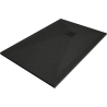 Mexen Stone+ stačiakampis kompozitinis padėklas 130 x 90 cm, juodas, juoda dangtelis - 44709013-B
