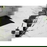 Mexen Stone+ kompozicinė dušo vonia 130 x 70 cm, juoda, juodas dangtelis - 44707013-B