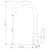 Mexen Sabre virtuvės baterija, chromas - 72190-00