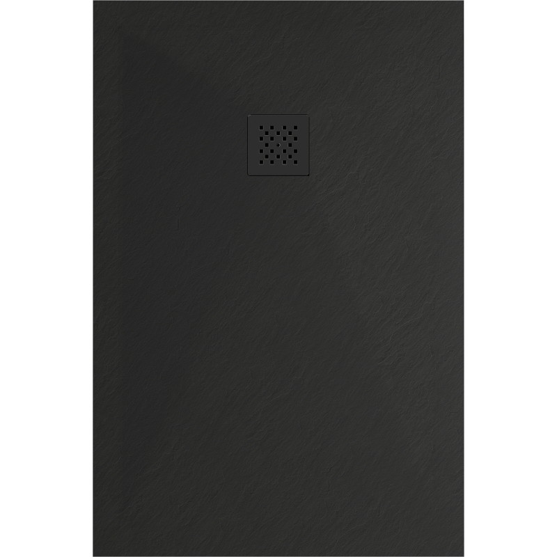 Mexen Stone+ stačiakampis kompozitinis dušo padėklas 80 x 70 cm, juodas, juoda danga - 44707080-B