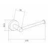 Mexen Remo tualetinio popieriaus laikiklis, Chromo - 70507330-00