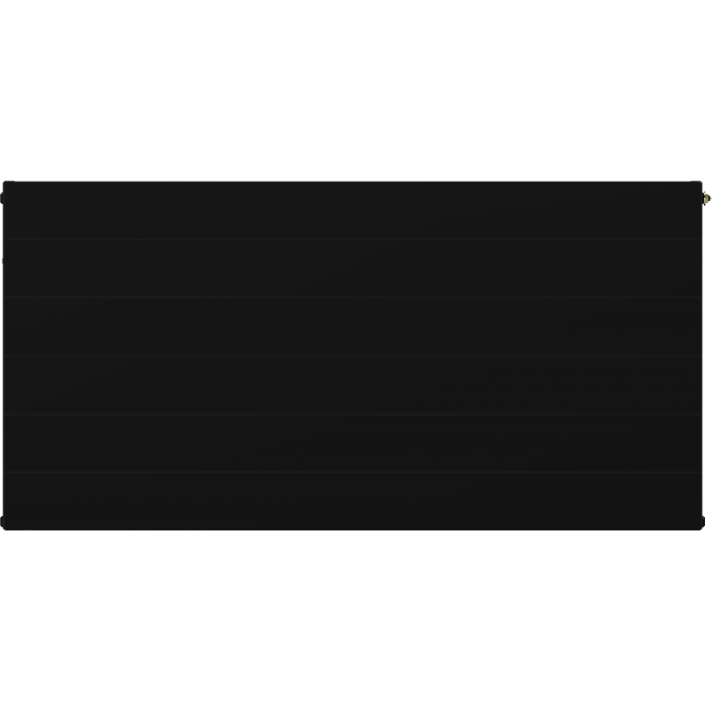 Mexen Line CCL33 plokščias radiatorius 400 x 1800 mm, centrinis apatinis prijungimas, 2847 W, juodas - W6C33L-040-180-70