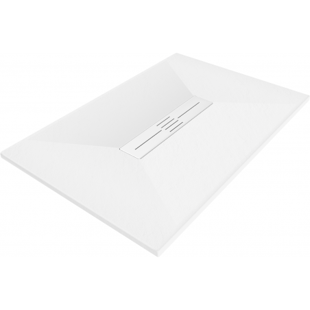 Mexen Toro stačiakampė dušo padėklas SMC 100 x 80 cm, baltas, baltas dangtelis - 43108010-W