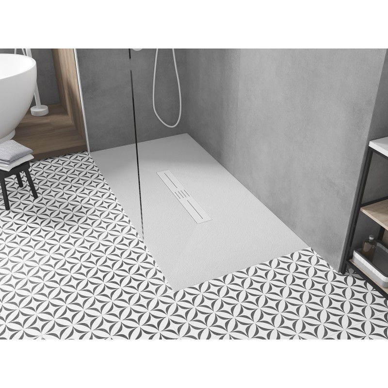 Mexen Toro stačiakampis SMC dušo padėklas 180 x 70 cm, baltas, balta maskuotė - 43107018-W