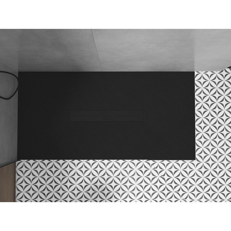 Mexen Toro stačiakampis dušo padėklas SMC 160 x 90 cm, juodas, juoda danga - 43709016-B