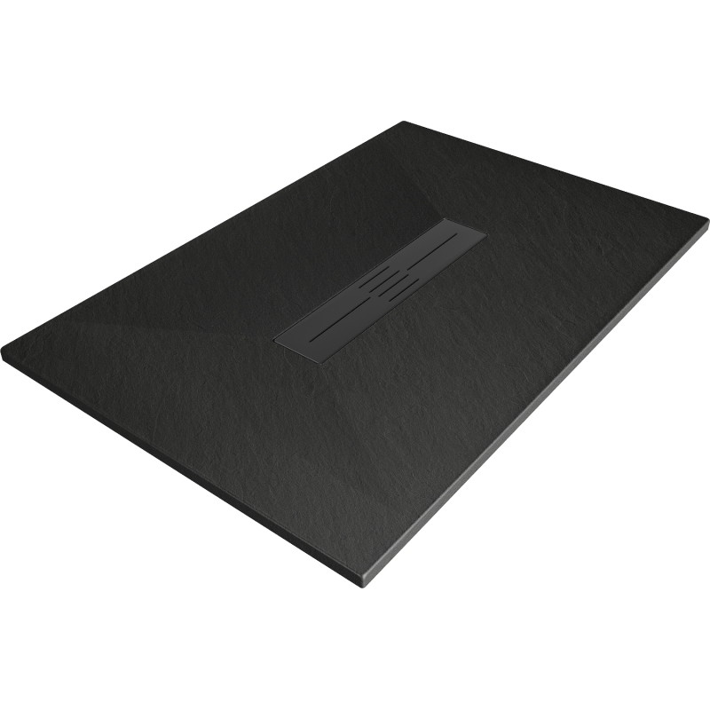 Mexen Toro stačiakampis dušo padėklas SMC 130 x 90 cm, juodas, juoda danga - 43709013-B
