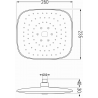 Mexen Uno DR33 potinkinio dušo komplektas, Chromo - 71435DR33-00