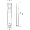 Mexen Uno DR33 potinkinio dušo komplektas, Juoda - 71435DR33-70