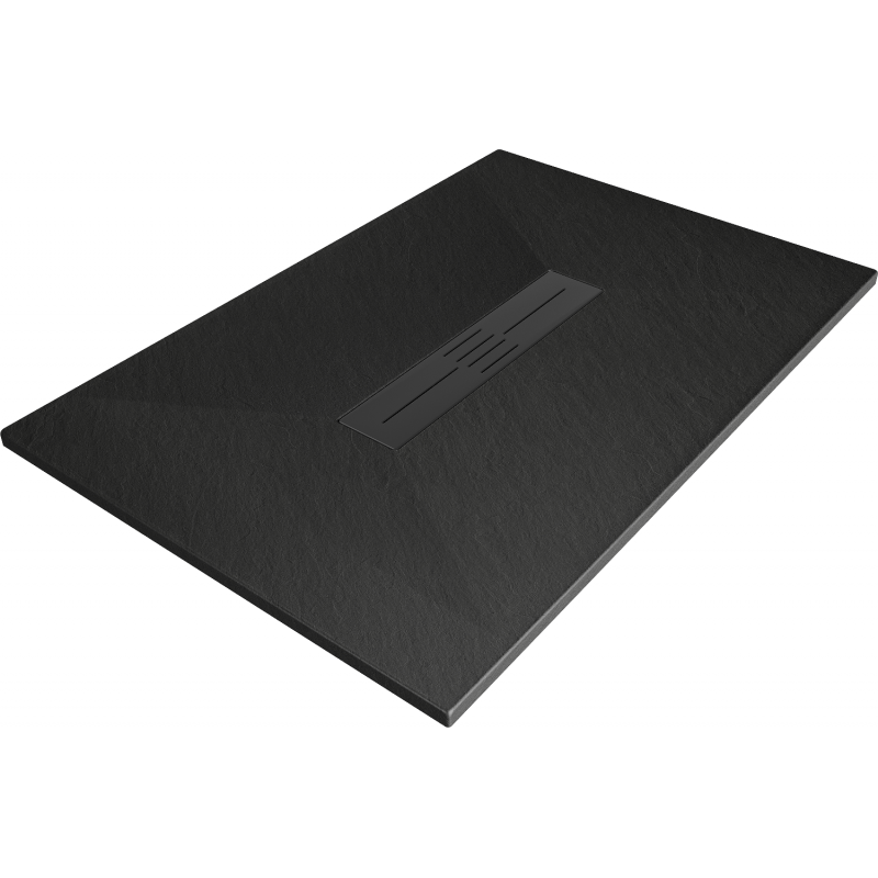 Mexen Toro stačiakampis dušo padėklas SMC 110 x 90 cm, juodas, juoda dangtelis - 43709011-B
