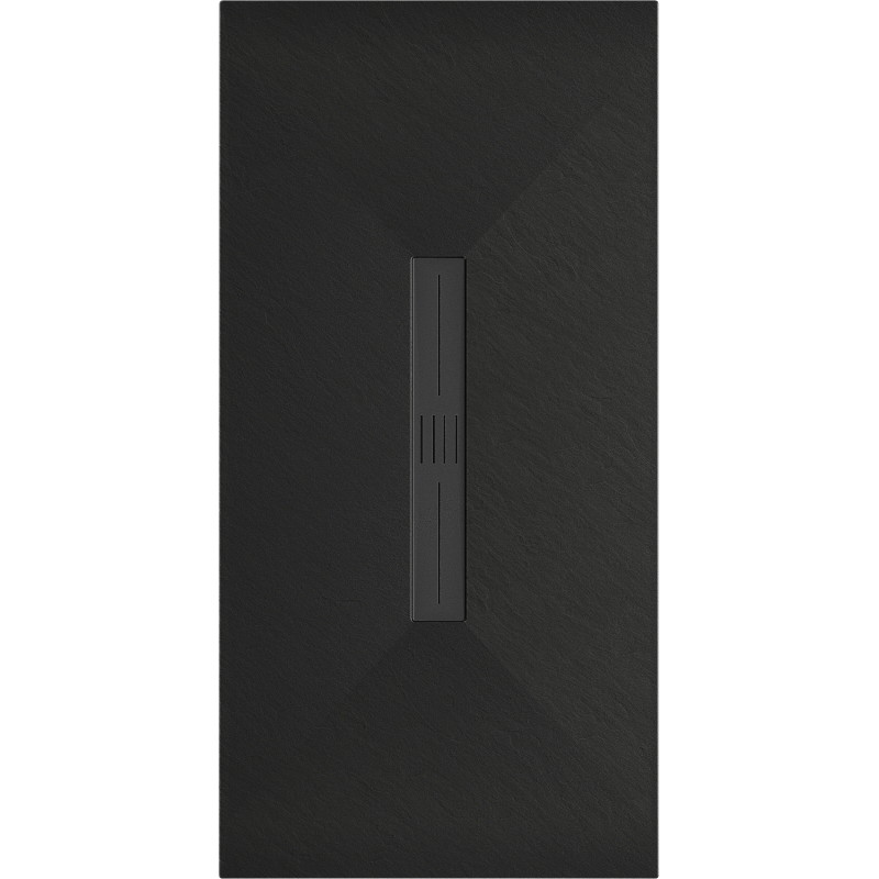 Mexen Toro stačiakampis dušo padėklas SMC 170 x 80 cm, juodas, juoda apdaila - 43708017-B