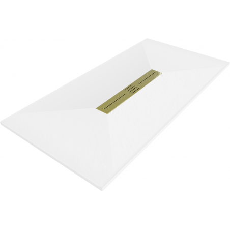 Mexen Toro stačiakampis SMC 200 x 90 cm, balta, auksinė maskuotė - 43109020-G