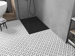 Mexen Toro stačiakampis padėklas SMC 140 x 80 cm, juodas, juodas dangtelis - 43708014-B