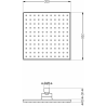 Mexen Uno DR45 potinkinio dušo komplektas, Auksinė - 71435DR45-50