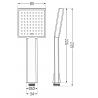 Mexen Uno DR45 potinkinio dušo komplektas, Juoda - 71435DR45-70