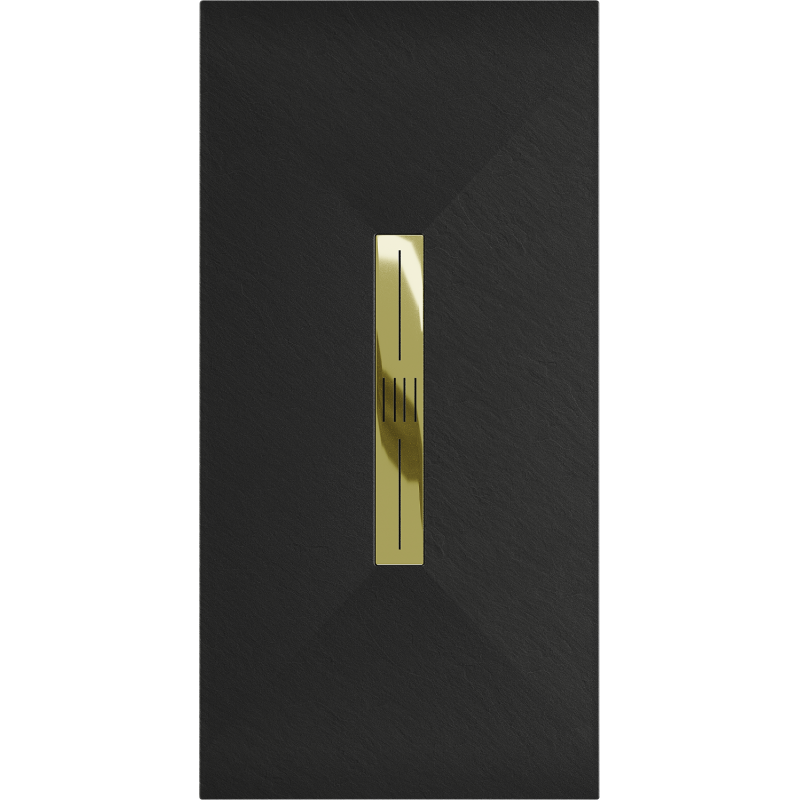 Mexen Toro stačiakampė dušo kabina SMC 160 x 70 cm, juoda, auksinis dangtelis - 43707016-G