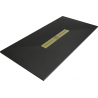 Mexen Toro stačiakampis SMC 150 x 90 cm, juodas, auksinis apvadai - 43709015-G