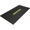 Mexen Toro stačias brodzik SMC 200 x 90 cm, juodas, auksinė maskuotė - 43709020-G