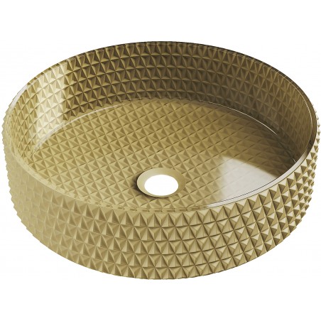 Mexen Aura stiklinė antstalio praustuvas 39 x 39 cm, auksinė - 24013950