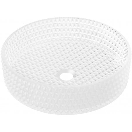 Mexen Aura stiklinis praustuvas ant stalviršio 39 x 39 cm, matinio stiklo - 24013930