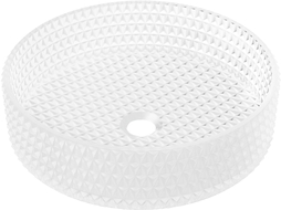 Mexen Aura stalviršio stiklinis praustuvas 39 x 39 cm, Matinis stiklas - 24013930