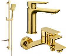 Mexen Alfa DF62 vonios komplektas, auksinis - 745703DF62-50