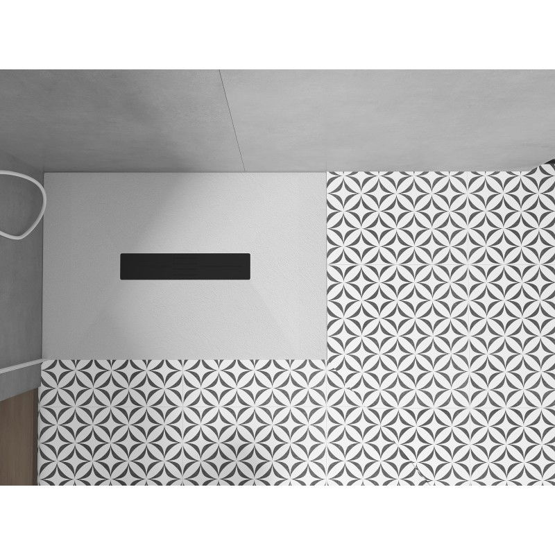 Mexen Toro stačiakampis dušo padėklas SMC 130 x 90 cm, baltas, juodas dangtelis - 43109013-B