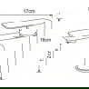 Mexen Alfa R72 vonios komplektas, juodas - 745703R72-70