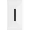Mexen Toro stačiatikė SMC 150 x 80 cm, balta, juoda maskuotė - 43108015-B