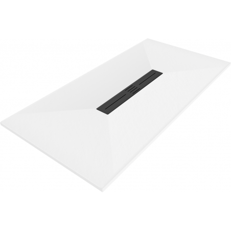 Mexen Toro stačiakampė SMC dušo kabina 150 x 90 cm, balta, juodas dangtelis - 43109015-B