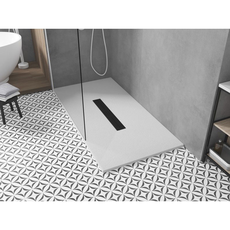 Mexen Toro stačiakampė SMC dušo padas 160 x 90 cm, balta, juoda danga - 43109016-B