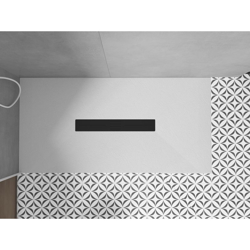 Mexen Toro stačiakampė dušo kabina SMC 150 x 90 cm, balta, juoda maskuotė - 43109015-B