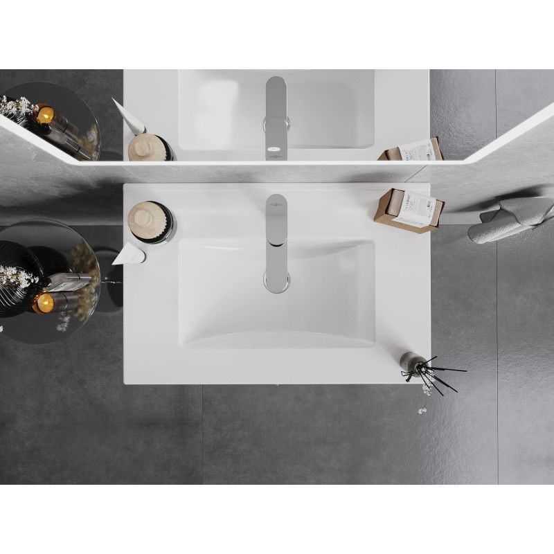 Mexen Atena įleidžiama į stalviršį praustuvas 71 x 46 cm, baltas - 25017000