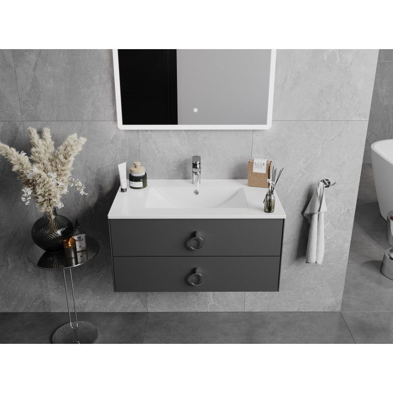 Mexen Atena įleidžiama praustuvė į stalviršį 80 x 46 cm, balta - 25018000