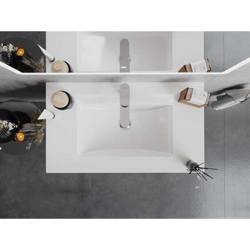 Mexen Atena įleidžiama praustuvė į stalviršį 80 x 46 cm, balta - 25018000