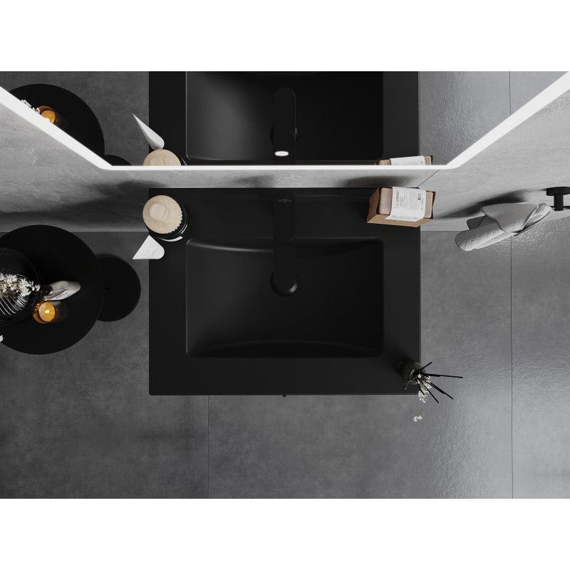 Mexen Atena įmontuojamas kriauklė 61 x 46 cm, juoda matinė - 25016070