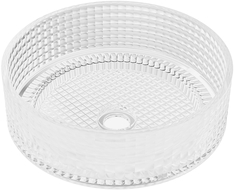 Mexen Lira stiklinis praustuvas 37 x 37 cm, skaidrus - 24053700