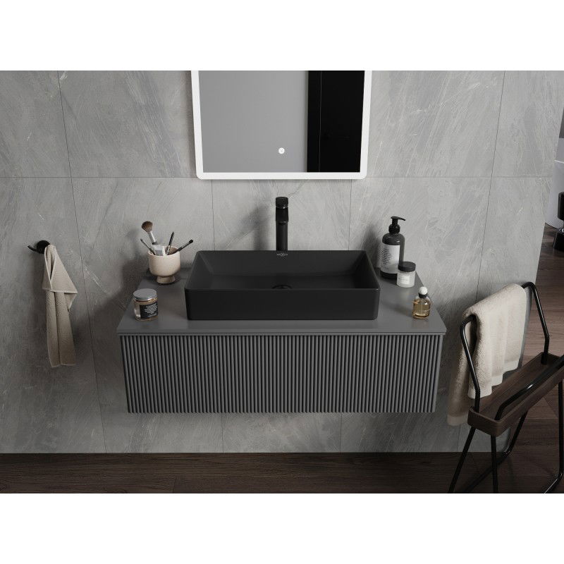 Mexen Nadia praustuvė 62 x 35 cm, juoda matinė - 21616085