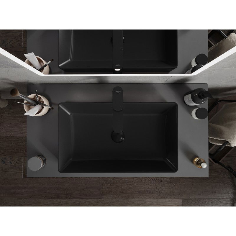 Mexen Nadia praustuvė 62 x 35 cm, juoda matinė - 21616085