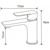 Mexen Alfa R62 vonios komplektas, juodas - 745703R62-70