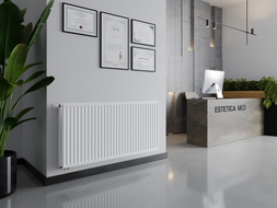 Mexen CVH20 Higieninis plokščių radiatorius 300 x 1500 mm, jungimas iš apačios, 955 W, baltas - W620H-030-150-00