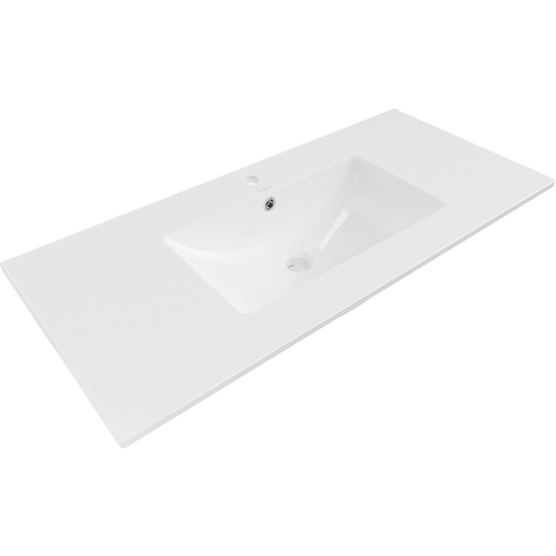 Mexen Atena Įmontuojamas kriauklė į stalviršį 101 x 46 cm, balta - 25011000