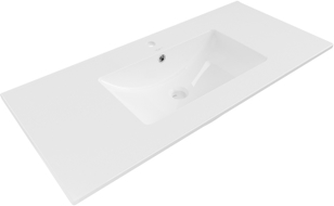 Mexen Atena Įmontuojamas kriauklė į stalviršį 101 x 46 cm, balta - 25011000