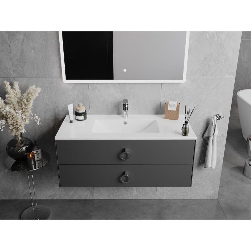 Mexen Atena Įmontuojamas kriauklė į stalviršį 101 x 46 cm, balta - 25011000