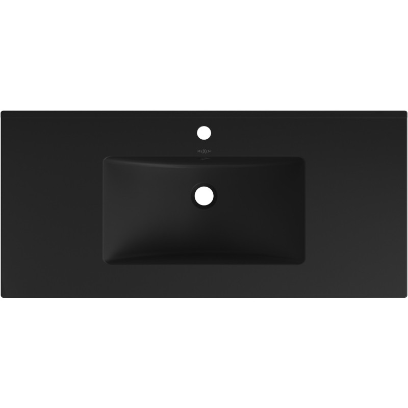 Mexen Atena praustuvas montuojamas į stalviršį 101 x 46 cm, juodas matinis - 25011070