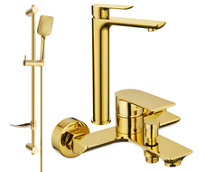 Mexen Alfa DF62 vonios komplektas, auksinis - 745713DF62-50