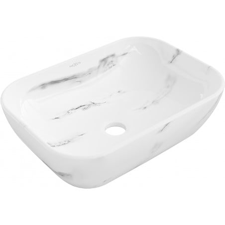 Mexen Rita stalviršio praustuvas 45 x 32 cm, baltas akmuo - 21084582