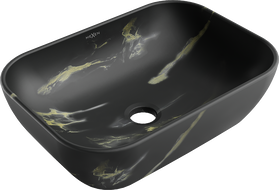 Mexen Rita 45 x 32 cm antstalinis praustuvas, juodas akmuo - 21084588