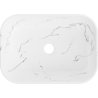 Mexen Rita stalviršinis praustuvas 45 x 32 cm, baltas akmuo - 21084583