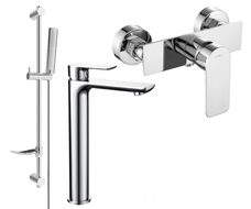 Mexen Alfa DF72 dušo komplektas, chromas - 745714DF72-00